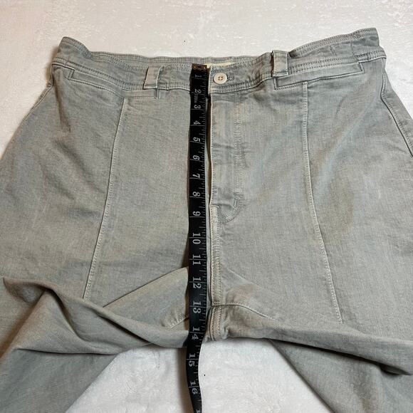 Madewell The Perfect Vintage Wide Leg Jean Size 32 Preppy Classic Preppy Stretch - Picture 13 of 14